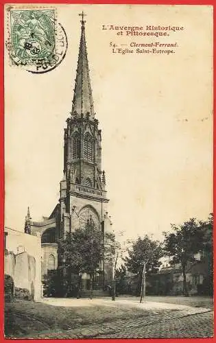 [Ansichtskarte] Frankreich - Puy-de-Dôme ( 63 ) Clermont-Ferrand : Die Kirche Saint-Eutrope. 