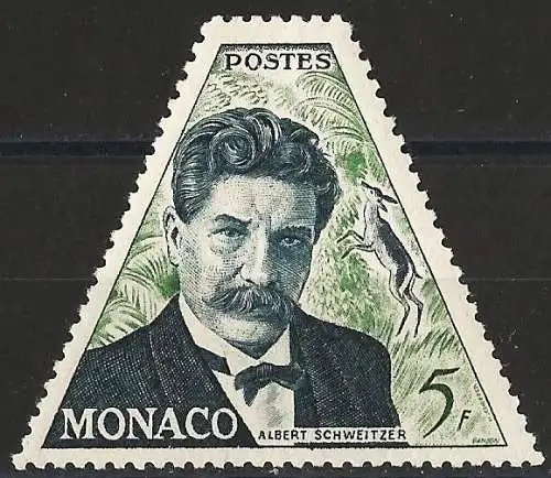 Monaco 1955 - Mi 493 - YT 413 - Albert Schweitzer - MNH