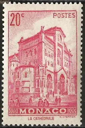 Monaco 1939 - Mi 164 - YT 169 - Die Kathedrale  - MNH