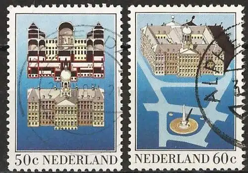 Niederlande 1982 - Mi 1221/22 - YT 1191/92 - Königlicher Palast am Dam