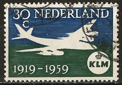 Niederlande 1959 - Mi 738 - YT 711 - Fluggesellschaft KLM - Flugzeuge Douglas DC-8