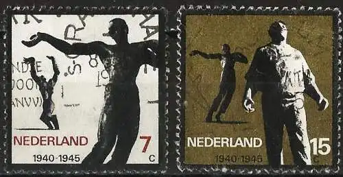 Niederlande 1965 - Mi 836/37 - YT 810/11 - Skulpturen zum Jahrestag des Widerstands