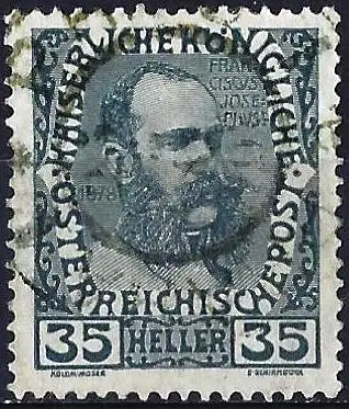 Österreich 1908 - Mi 149v - YT 111 - Kaiser Franz Joseph I