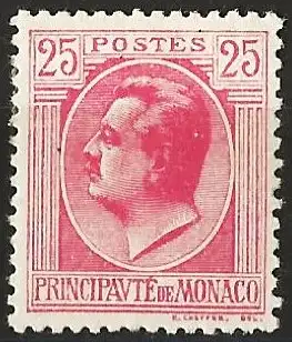 Monaco 1924 - Mi 82 - YT 80 - Prinz Ludwig II - MH*