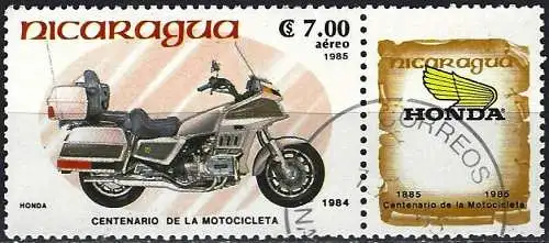 Nicaragua 1985 - Mi 2574 - YT Pa 1096 - Motorrad Honda