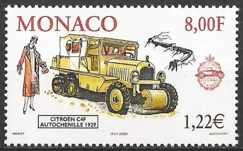 Monaco 2000 - Mi 2530 - YT 2278 - Coche Citroën C4F - MNH**