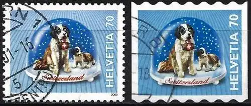 Schweiz 2000/01 - Mi 1714 & 1760 - YT 1652 & 1686 - Hund