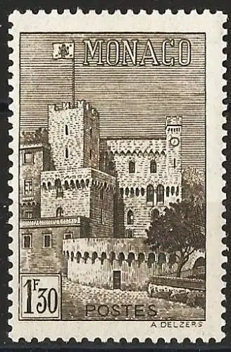 Monaco 1941 - Mi 232 - YT 177A - Das Schloss - MNH**