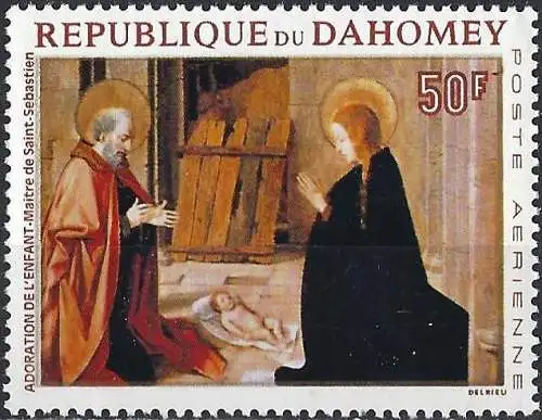 Dahomey 1967 - Mi 332 - YT Pa 68 - Religiöses Gemälde - MH*