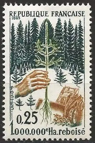 Frankreich 1965 - 1965 - Mi 1524 - YT 1460 - Wiederaufforstung - MNH**