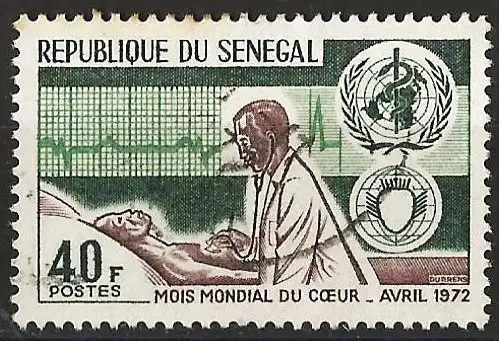 Senegal 1972 - Mi 488 – YT 364 – Der Monat des Herzens