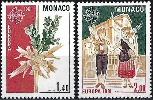 Monaco 1981 - Mi 1473 & 1474 - YT 1273 & 1274 - Europa CEPT - MNH**