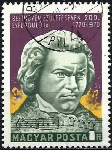 Ungarn 1970 - Mi 2598 - YT 2106 - Ludwig van Beethoven