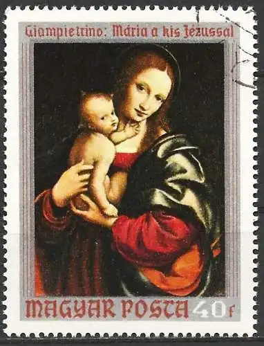 Ungarn 1970 - Mi 2633 - YT 2136 - Madonna, Gemälde von Giampietrino