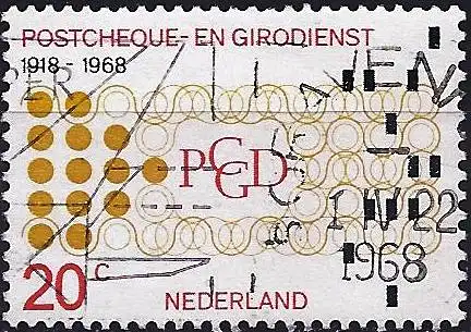 Niederlande 1968 - Mi 893 - YT 865 - Die Postschecks