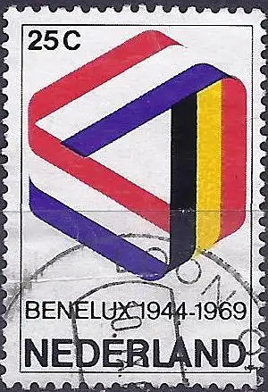 Niederlande 1969 - Mi 926 - YT 895 - BENELUX : 25 Jahren