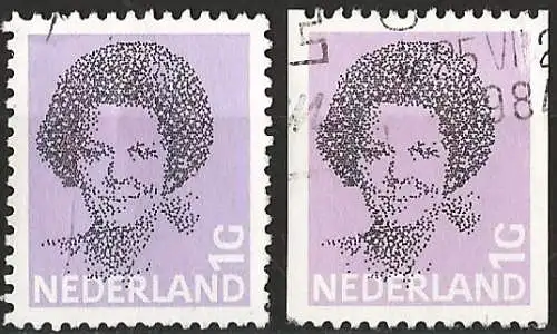 Niederlande 1982 - Mi 1212A & 1212C - YT 1182/82a - Königin Beatrix