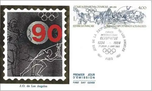 Frankreich 1984 – FDC : Mi 2447 – YT 2314 – Olympische Spiele von Los Angeles