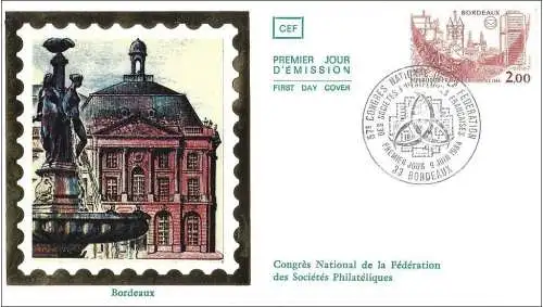 Frankreich 1984 – FDC : Mi 2449 - YT 2316 - Kongress der Französischen Philatelie-Föderation