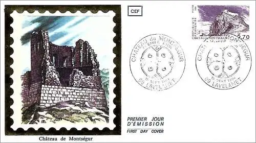 Frankreich 1984 – FDC : Mi 2461 - YT 2335 - Ruinen der Burg Montségur