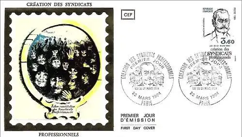 Frankreich 1984 – FDC : Mi 2431 - YT 2305 - Pierre Waldeck-Rousseau