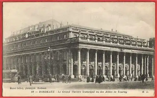 [Ansichtskarte] Frankreich - Gironde (33) Bordeaux : Das große Stadttheater. 