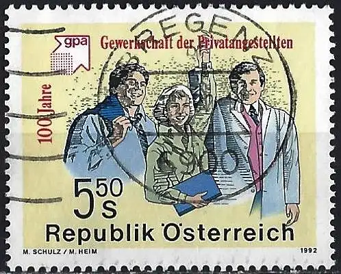 Österreich 1992 - Mi 2049 - YT 1877 - Gewerkschaft der Privatangestellten