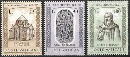 Vatikan 1973 - Mi 629/31 - YT 566/68 - MNH - Komplette Serie