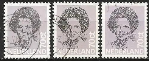 Niederlande 1982 - Mi 1200A - YT 1168 - Königin Beatrix - 3 Farbtöne