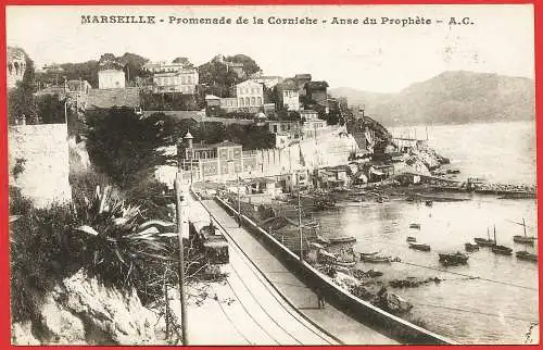 [Ansichtskarte] Frankreich - Bouches-du-Rhône (13) Marseille : Straße  von Corniche und Henkel von der Prophete. 