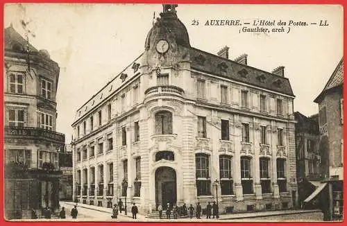 [Ansichtskarte] Frankreich - Yonne ( 89 ) Auxerre : Die Zentralpostamt. 