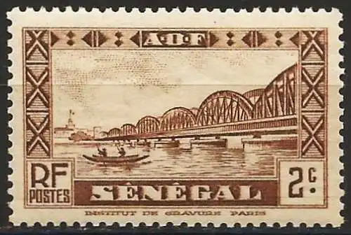 Senegal 1935 - Mi 119 - YT 115 - Die Brücke Faidherbe, Dakar - MNH**