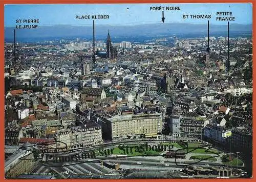 [Ansichtskarte] Frankreich - Bas-Rhin ( 67 ) Straßburg : Panoramablick. 