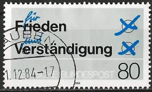 Deutschland BDR 1984 - Mi 1231 - YT 1063 - Kampagne für den Frieden