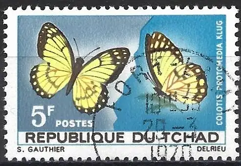 Tschad  1967 - Mi 174 - YT 137 - Schmetterling