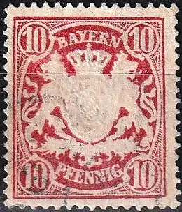 Deutschland (Bayern) 1888 - Mi 56 Bxa - YT 63 - Wappen