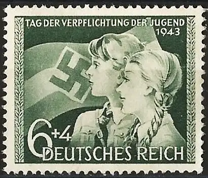 Deutsches Reich 1943 - Mi 843 - YT 760 - Die Hitlerjugend - MNG