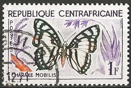 Zentralafrikanisch Rep. 1961 - Mi 5 - YT 5 - Schmetterling 