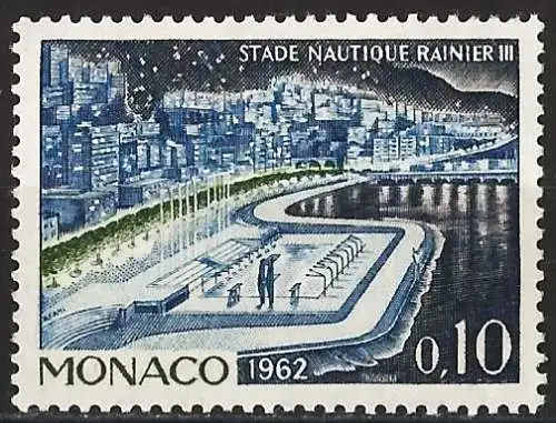 Monaco 1962 - Mi 693 - YT 539A - Nautisches Stadion - MH*