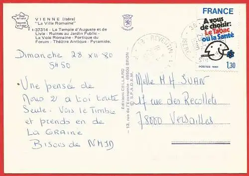 [Ansichtskarte] Frankreich - Isère ( 38 ) Wien : Römische Stadt. 