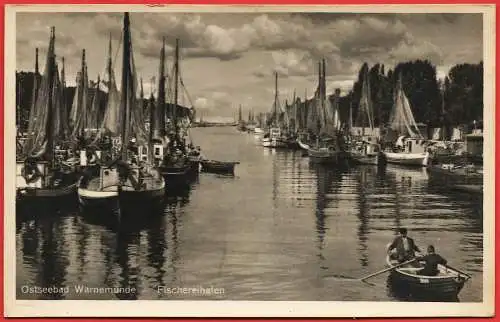 [Ansichtskarte] Deutschland - Rostock - Ostseebad Warnemünde : Das Fischereihafen. 