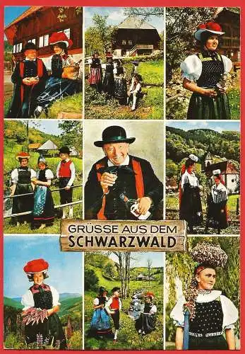 [Ansichtskarte] Deutschland - Schwarzwälder Trachten. 