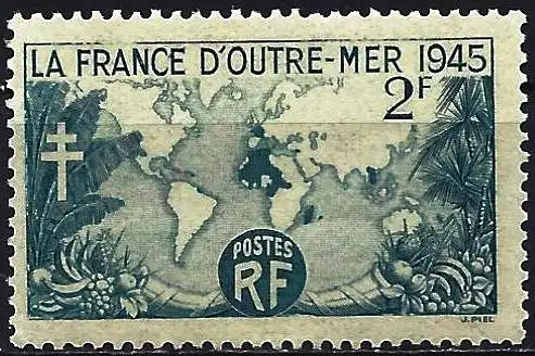 Frankreich 1945 - Mi 743 - YT 741 - Übersee-Frankreich - MNH**