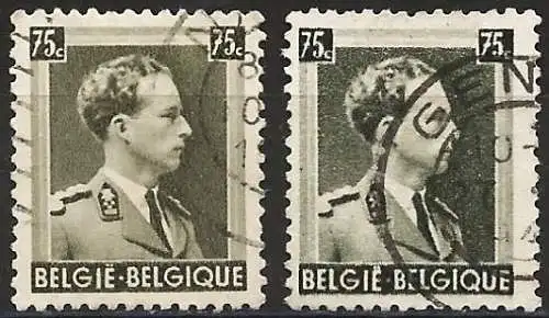 Belgien 1938 - Mi 418b - YT 480 - König Leopold III 