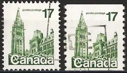 Canada 1979 - Mi 718A & 718C - YT 694 & 694a - Das Parlament