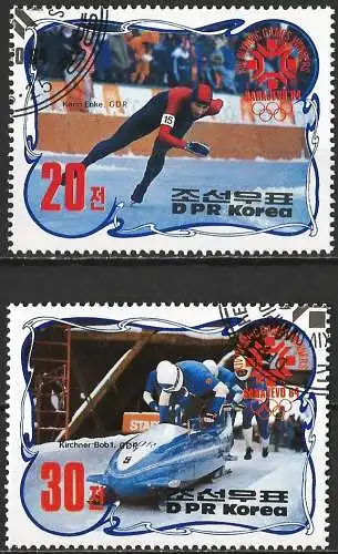 Nordkorea 1984 - Mi 2457/58 - YT 1779/79A - Olympische Spiele in Sarajevo