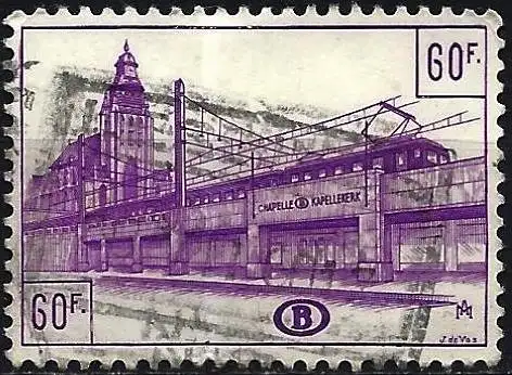 Belgien 1954 - Mi E316 - YT CP 356 - Brüssel bahnhof von Chapelle ( Postpakete )