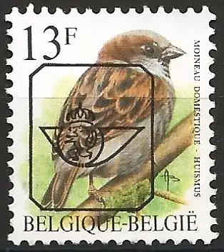 Belgien 1994 - Mi 2585 xV - YT Po 515 - Vogel ( Vorfrankiert )