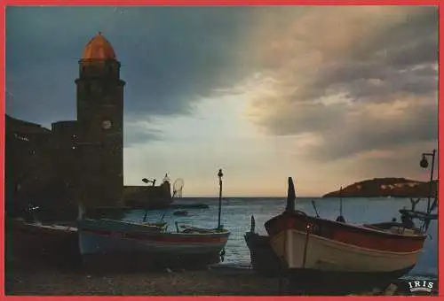 [Ansichtskarte] Frankreich - Pyrénées Orientales ( 66 ) Collioure : Der Hafen mit Leuchtturm. 