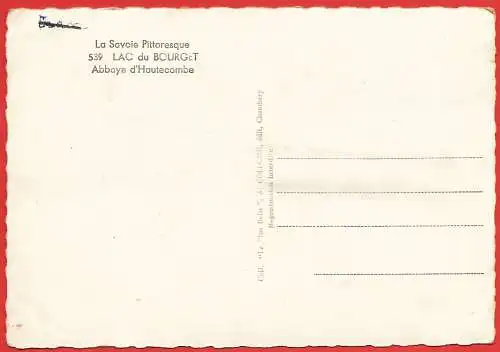 [Ansichtskarte] Frankreich ( Savoyen 73 ) Abtei von Hautecombe - See von Bourget. 